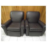 Pair of Southfield Furniture Leather Chairs - current bid $15