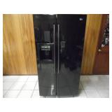 Working LG Gloss Black Refrigerator - current bid $275