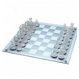 New Edward Meyer Glass Chess Set - current bid $10