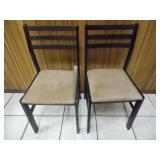 Pair of Like-New Coaster Sude Chairs - current bid $10