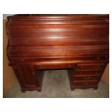 Oak Traditional Rolltop Desk - current bid $45