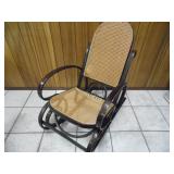 Vintage Wicker Wood Rocking Chair - current bid $10