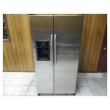 Working GE Profile Stainless Refrigerator - current bid $175