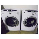 Working GE Front Load Washer Dryer Set - current bid $325