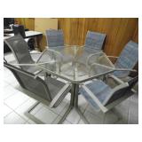 Hampton Bay Outdoor Patio Table & Chairs - current bid $25
