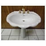 Haminia Seashell Bathroom Porcelain Sink - current bid $10