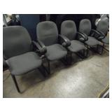 (5) Stationary Office Chairs - current bid $10
