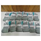 Like-New Bundle of 12 Pair of Work Gloves - current bid $10