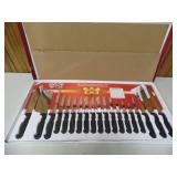 New Factory Sealed Diamon Cut 19pc Knife Set - current bid $10