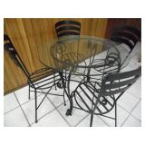 Hampton Bay Wrought Iron Patio Set - current bid $25