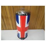 Union Jack Stainless Steel Trash Can - current bid $10