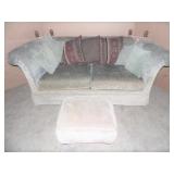 Taylor King Luxury Sofa & Ottoman - current bid $10