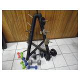 Weight Rack & Weights - current bid $10
