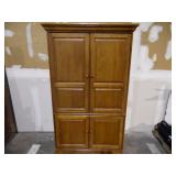 Light Walnut TV Armoire - current bid $10