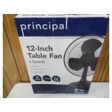 New Principle 12-inch Table Fan - current bid $10