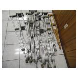 (9 Pairs) of Adult Crutches - current bid $10