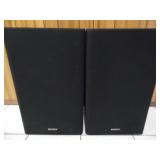 Pair of Gloss Black Sony Bookshelf Speakers - current bid $10