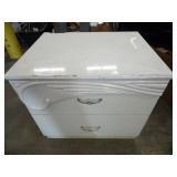 Small Pearl White End Table - current bid $10