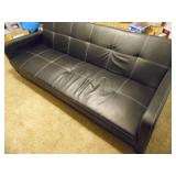 Dorel Leather Futon Sofa - current bid $30