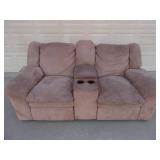 Lane Furniture Chocolate Suede Love Seat - current bid $10