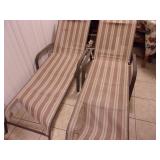 Pair of Adjustable Chaise Lounge Chairs - current bid $15