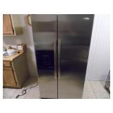 Working Whirlpool Side by Side Refrigeratorn- current bid $200