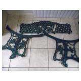 Cast Iron Outdoor Love Seat - current bid $15