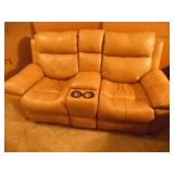 Flexsteel Ind. Power Reclining Leather Sofa - current bid $45