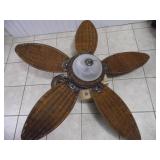 Working Hunter 54" Wicker Ceiling Fan - current bid $10