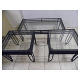 Wrought Iron End Table Coffee Table Set - current bid $10