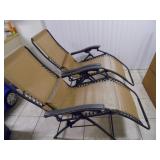 Hampton Bay Folding Zero Gravity Patio Chairs - current bid $25