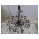 Entryway Wrought Iron 18 Light Chandelier - current bid $15