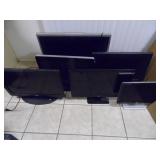 Group of 6 LCD Tvs & Monitors - current bid $10