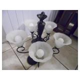 Like New Bronze Oil Rubbed 5-Light Chandelier - current bid $5