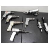 Group of 8 Pneumatic Air Tools