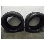 Pair of ZR 17 Inch Tires with Good Tread