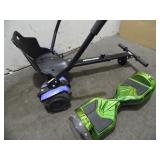 2 Hoverboard Scooters with Buggy Attachment