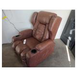 Oversized Leather Lift Powered Recliner
