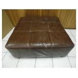 Designer Leather Ottoman