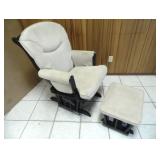 Like New Shermag Glider Rocking Chair & Ottoman
