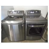 Like New LG Stainless Steel Washer Dryer Set