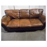 Brown Leather Sofa