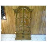 Walnut Wood Wardrobe Cabinet