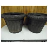 Pair of Large Plant Pots