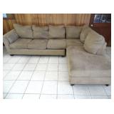 Ashley Furniture Suede Sectional Sofa 