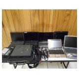 Group of 7 Laptops 2 Tablets & 4 Cases 