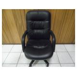 Black Leather Office Chair 