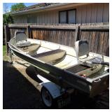 1974 Sea King 14' Aluminum Fishing Boat 2 Motors Trailer & Title - Low Reserve Met - Ending Soon!!!