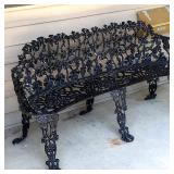 Antique Cast Iron Garden Bench and Seat - Low Reserve Met - Ending Soon!!!