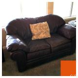 Leather Love Seat
